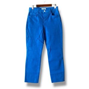 L'Agence Sada High Rise Slim Leg Cropped Jeans Light Harbor Blue NWOT Size 25